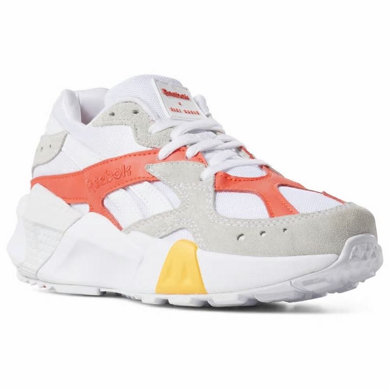 Tenisi Reebok Aztrek Double X Gigi Hadid Barbati Albi/Gri/Rosii/Aurii Romania EO8722GA